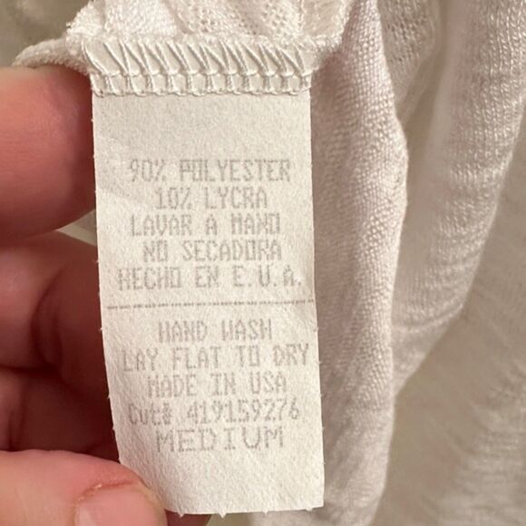 Young At Heart LA Lightweight Burnout Bell Sleeve Slouchy Top Size Medium NWT - Picture 8 of 10